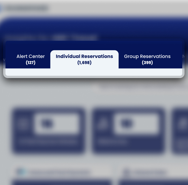 A tabbed navigation bar in Cruising Power, featuring 