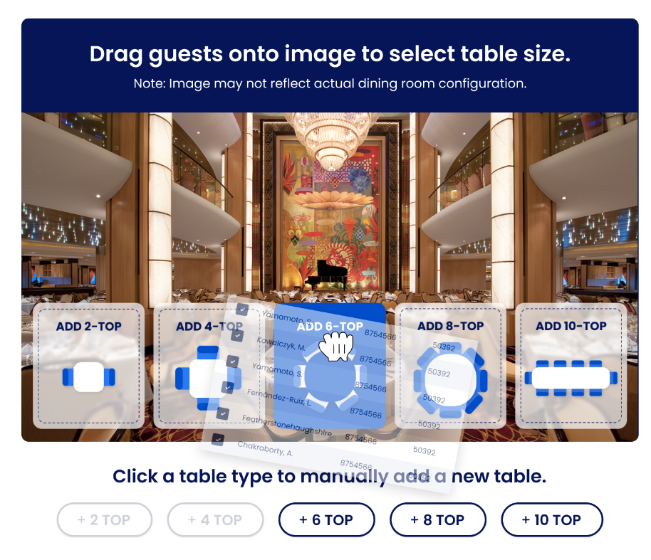 seating arrangement tool